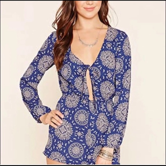 Forever 21 Boho Romper - Picture 2 of 3